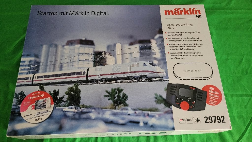 Marklin 29792 Digitale startset ‘ICE 2’, Ophalen, Wisselstroom, Treinset, Nieuw