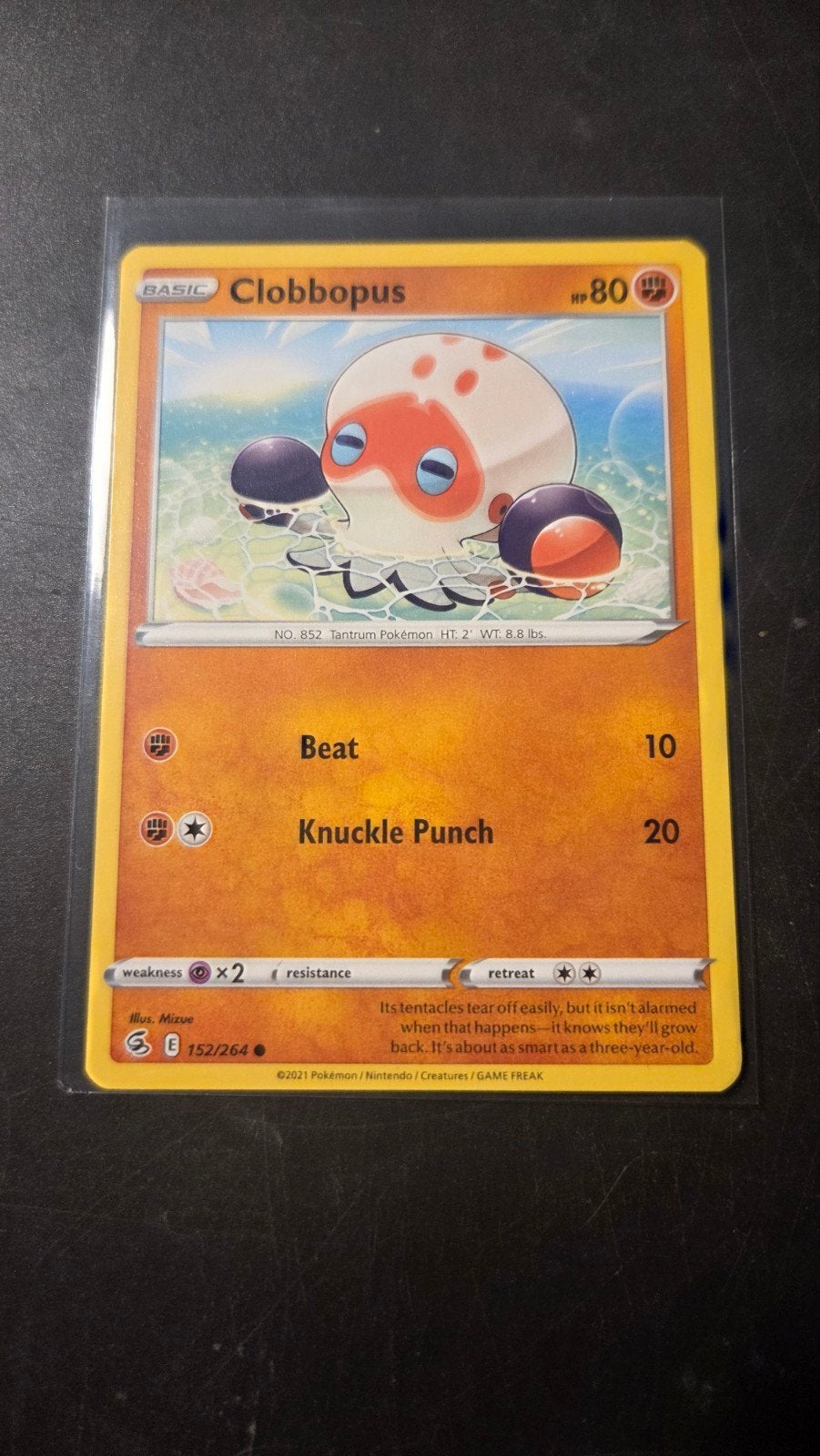 Clobbopus 152/264 Fusion Strike Pokémon Kaart, Verzenden, Zo goed als nieuw, Losse kaart