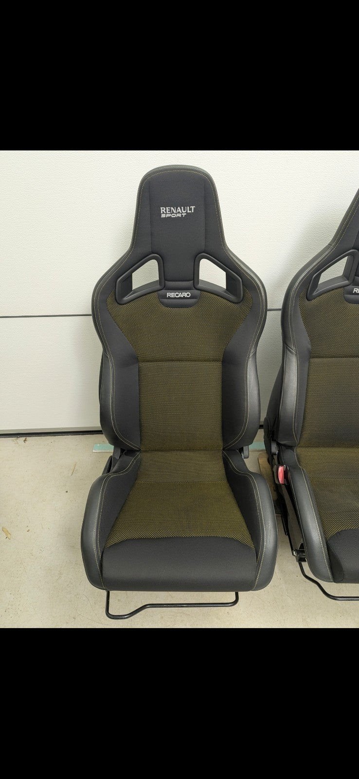 Renault yellow dot bekleding recaro, Ophalen of Verzenden, Renault