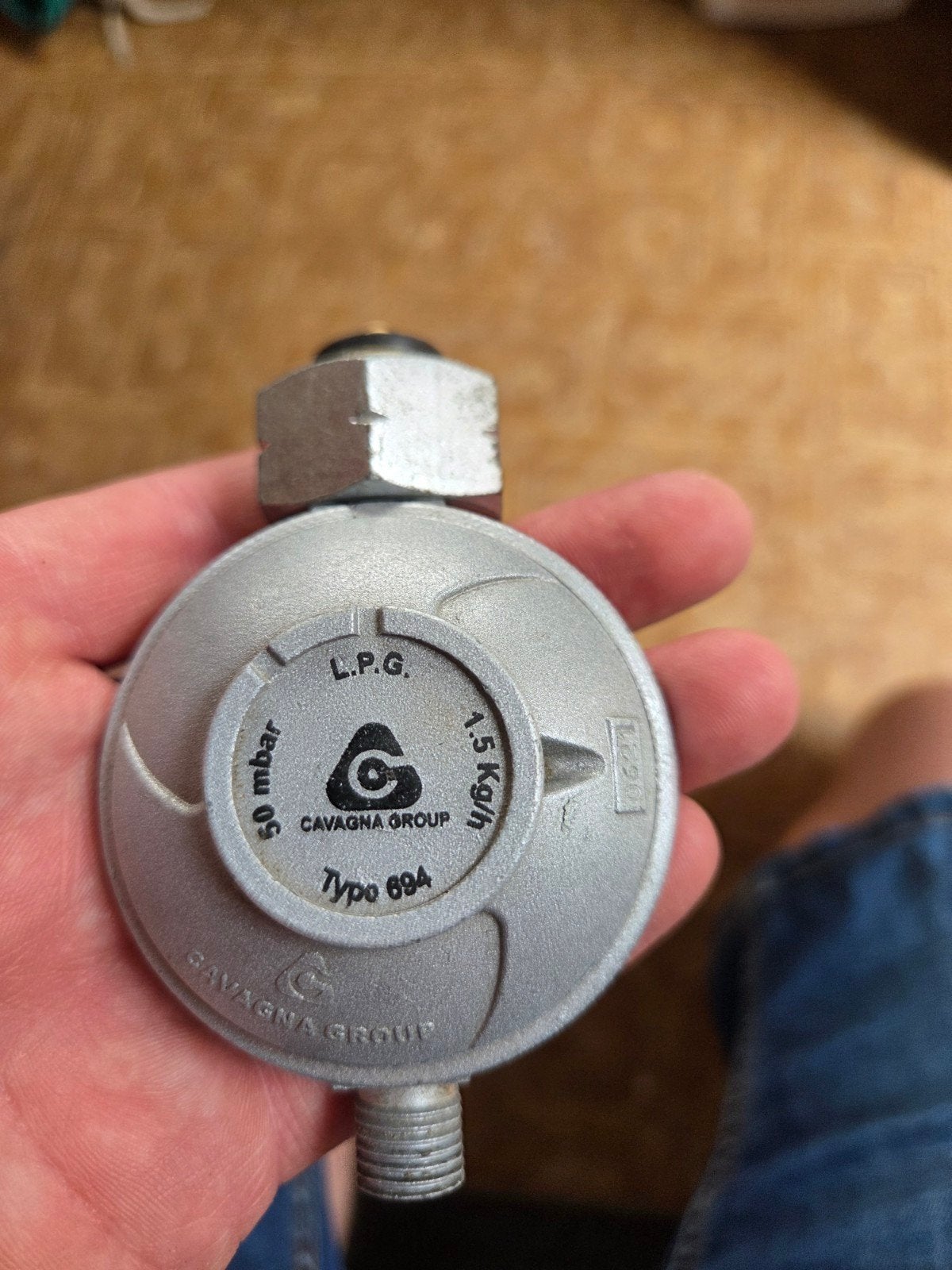gasdrukregelaar 50mbar, Ophalen
