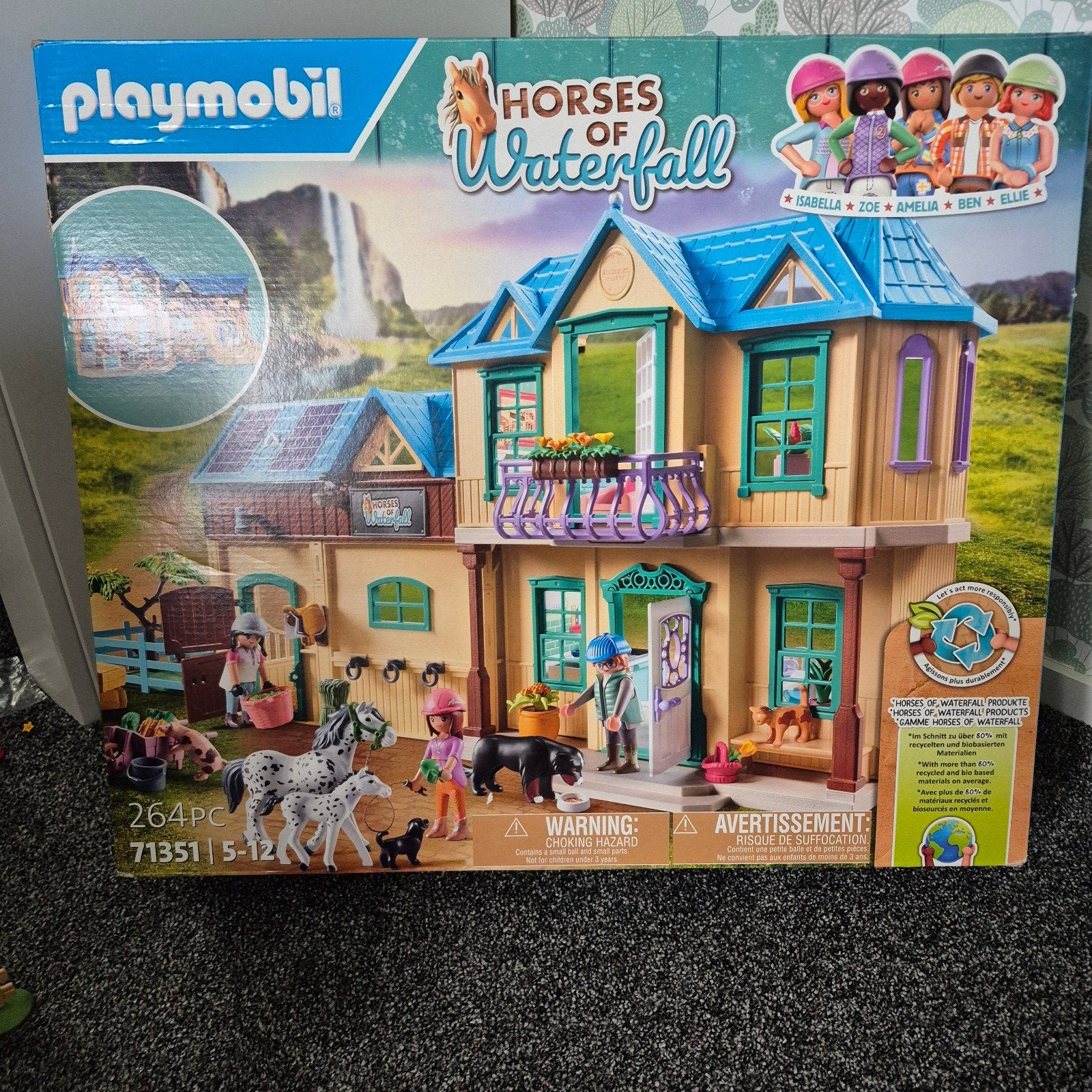 Playmobil Paardenstal met woonhuis, Kinderen en Baby's, Ophalen, Complete set, Overige typen, Zo goed als nieuw