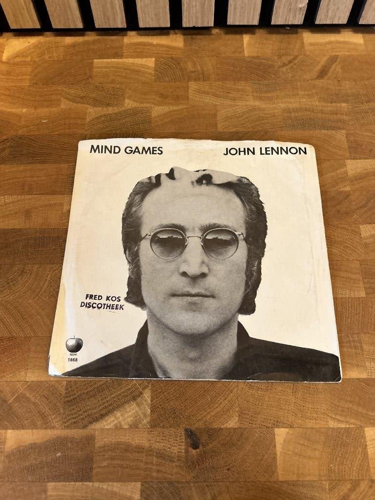 John Lennon Mind games single, Ophalen of Verzenden, Gebruikt, Pop