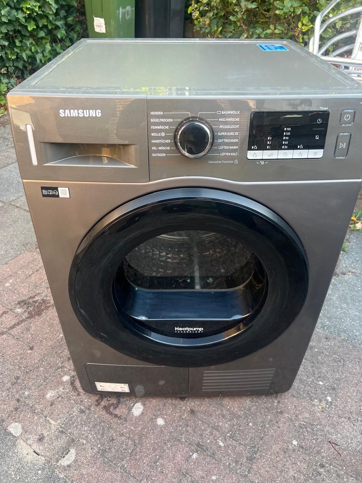 Samsung DV7GAA005AX Warmtepompdroger 7 kg, 6 tot 8 kg, Gebruikt, Ophalen of Verzenden, Voorlader