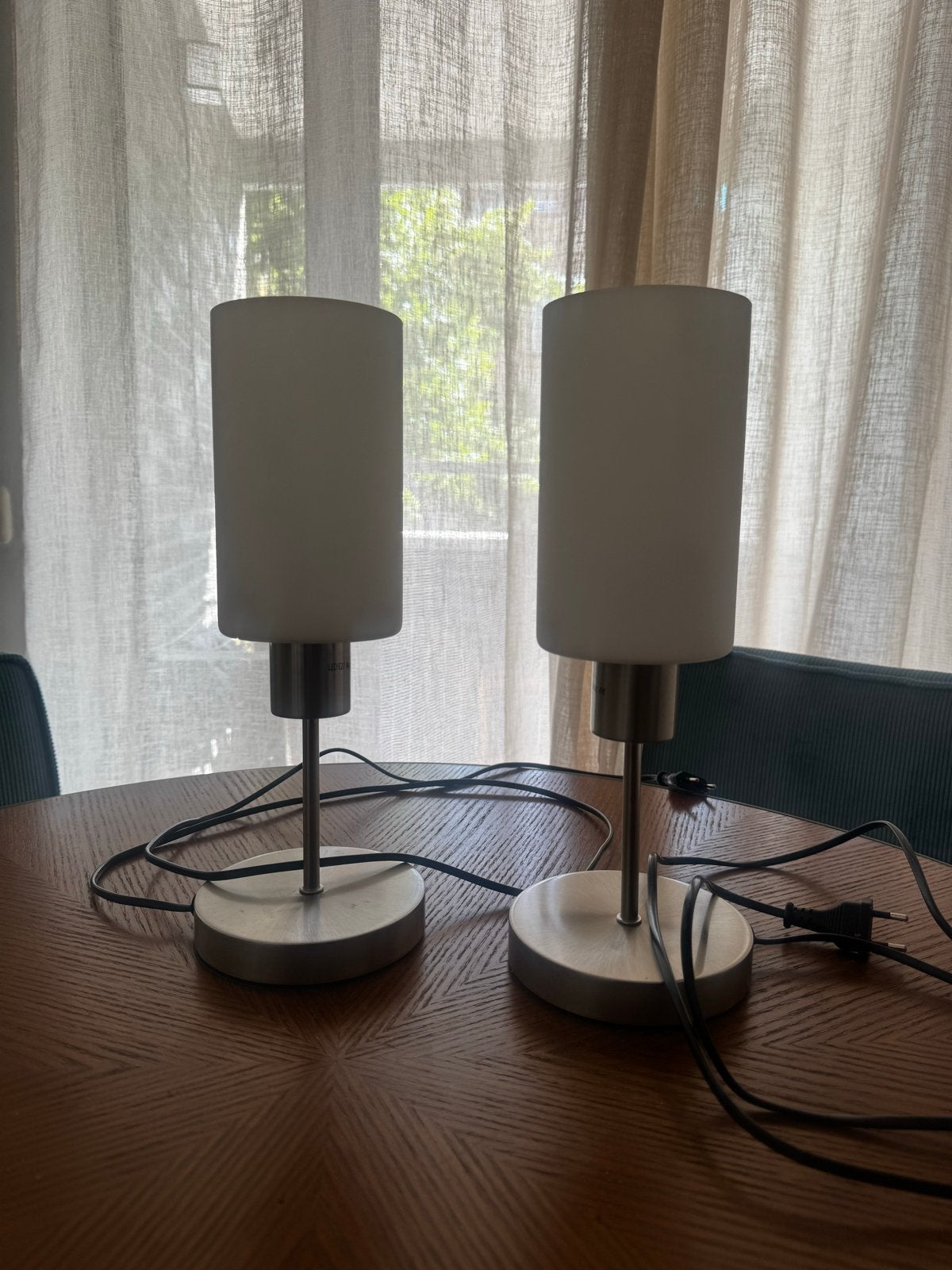 Set van 2 moderne tafellampen met touch functie, Huis en Inrichting, Ophalen, LED verlichting, Overige merken, Wit