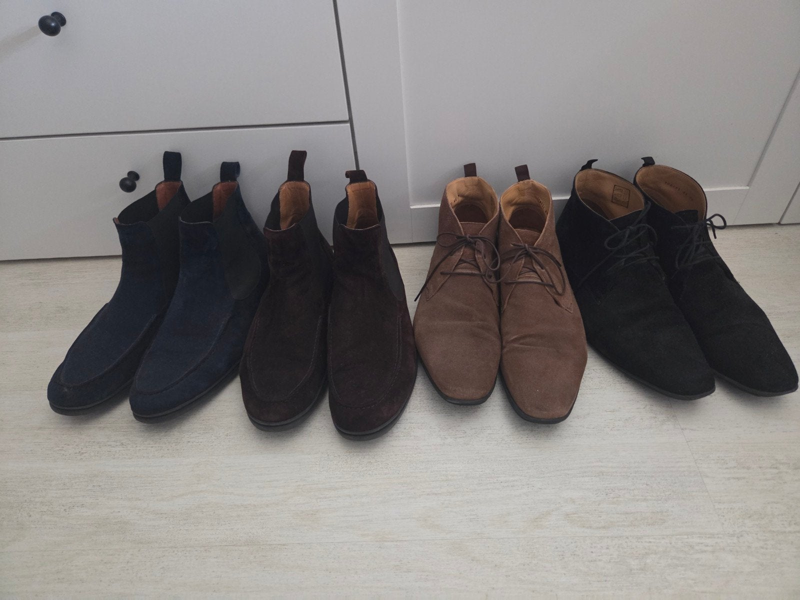 4 suede heren schoenen 44/45 voor 50,00, Ophalen of Verzenden, Guiseppe maurizio