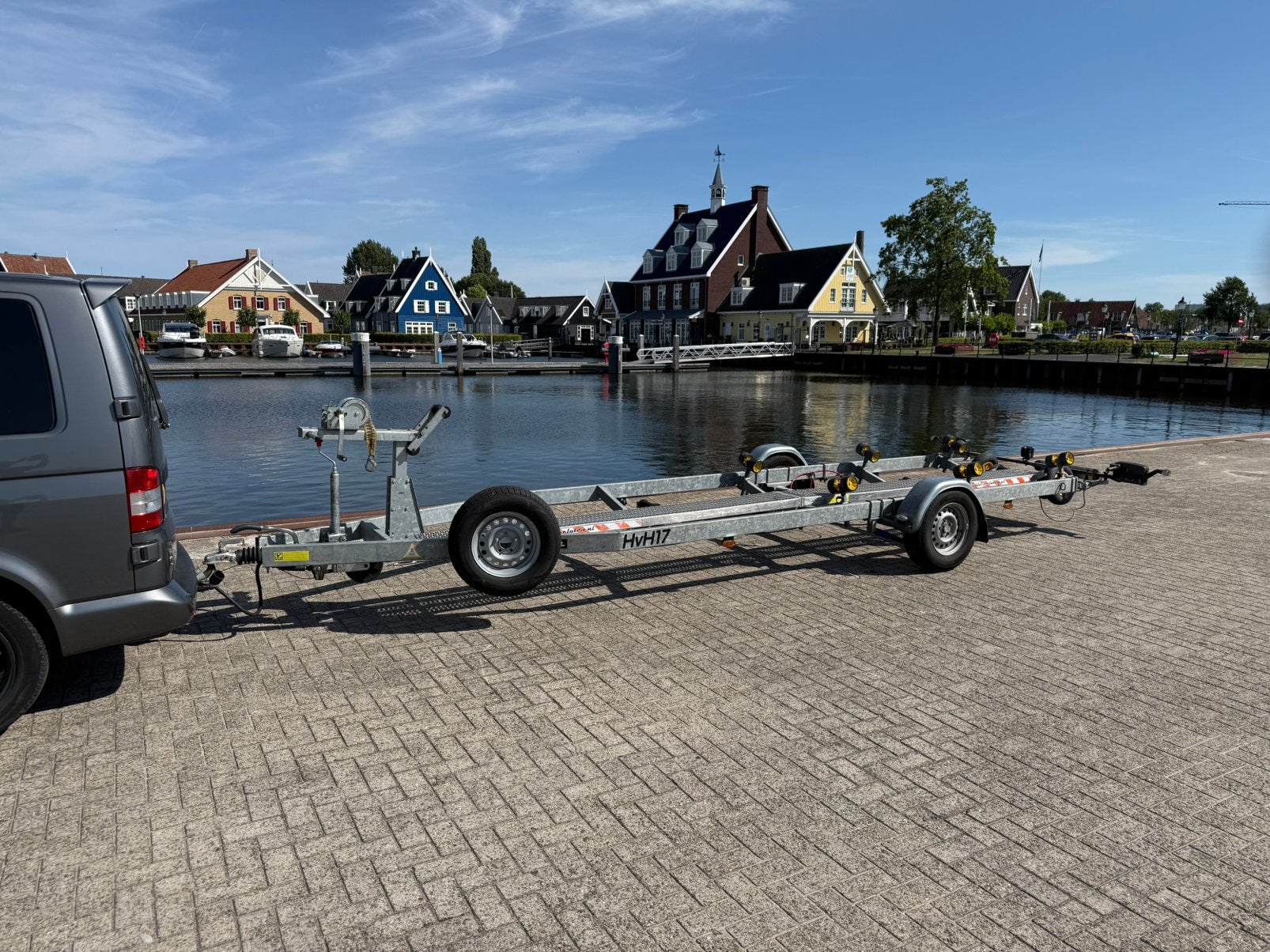 Pega trailer 1350 kg/100 km (V-liner), Watersport en Boten, Boottrailers, Ophalen, Minder dan 1500 kg, 6 tot 9 meter, Overige typen
