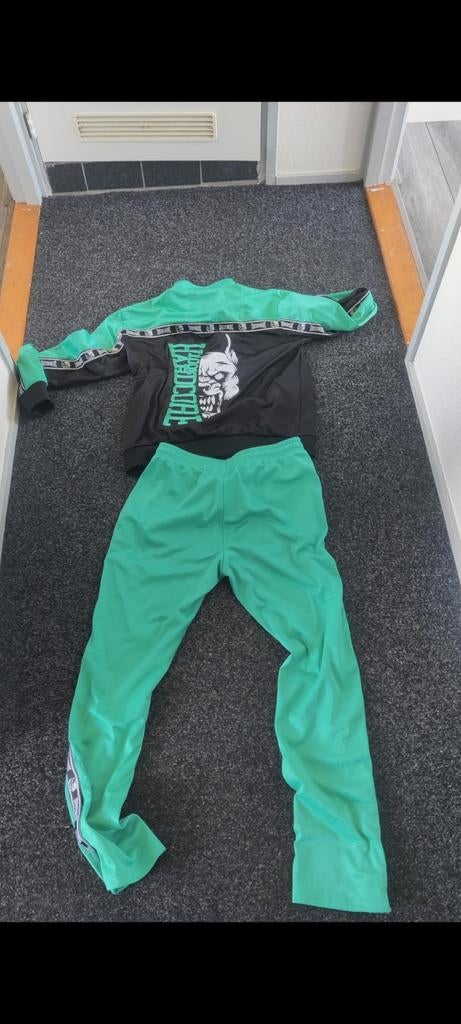 Hardcore Trainingspak XL - Groen/Zwart, Fitness, Maat 56/58 (XL), Hardcore, Ophalen of Verzenden