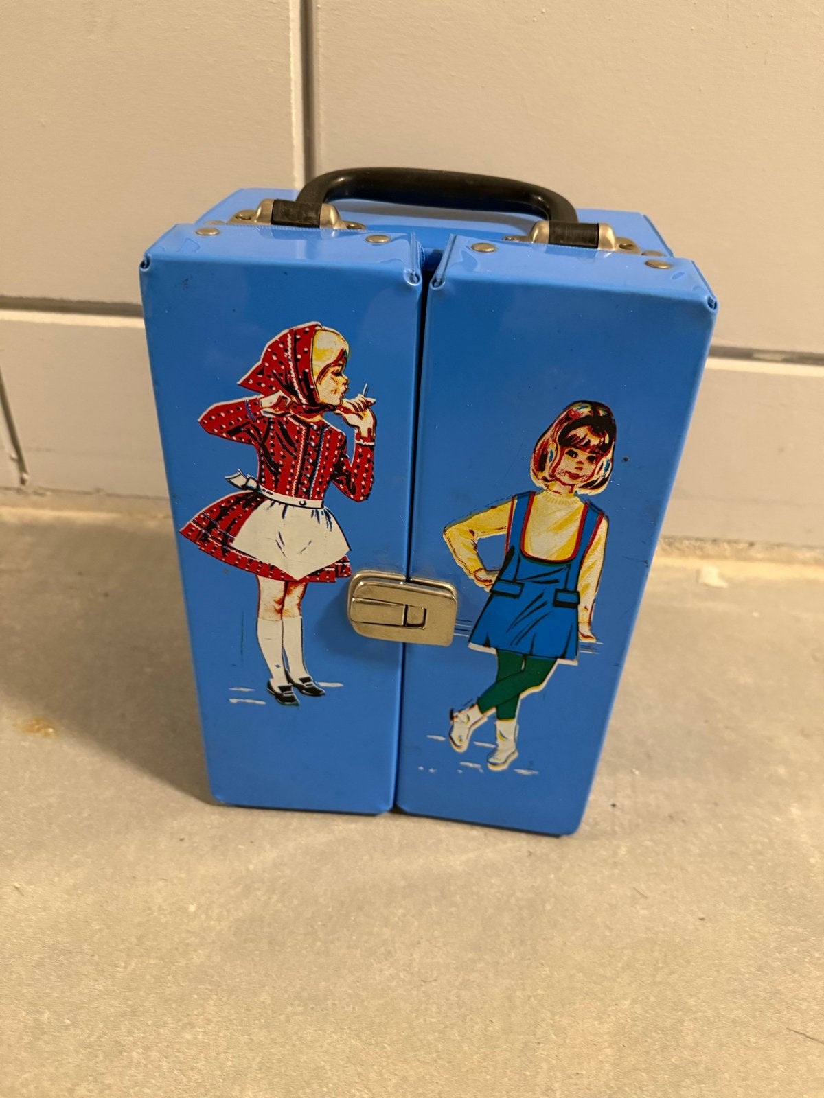 Vintage Barbie Skipper Kleding Koffer Jaren '60, Ophalen of Verzenden, Gebruikt