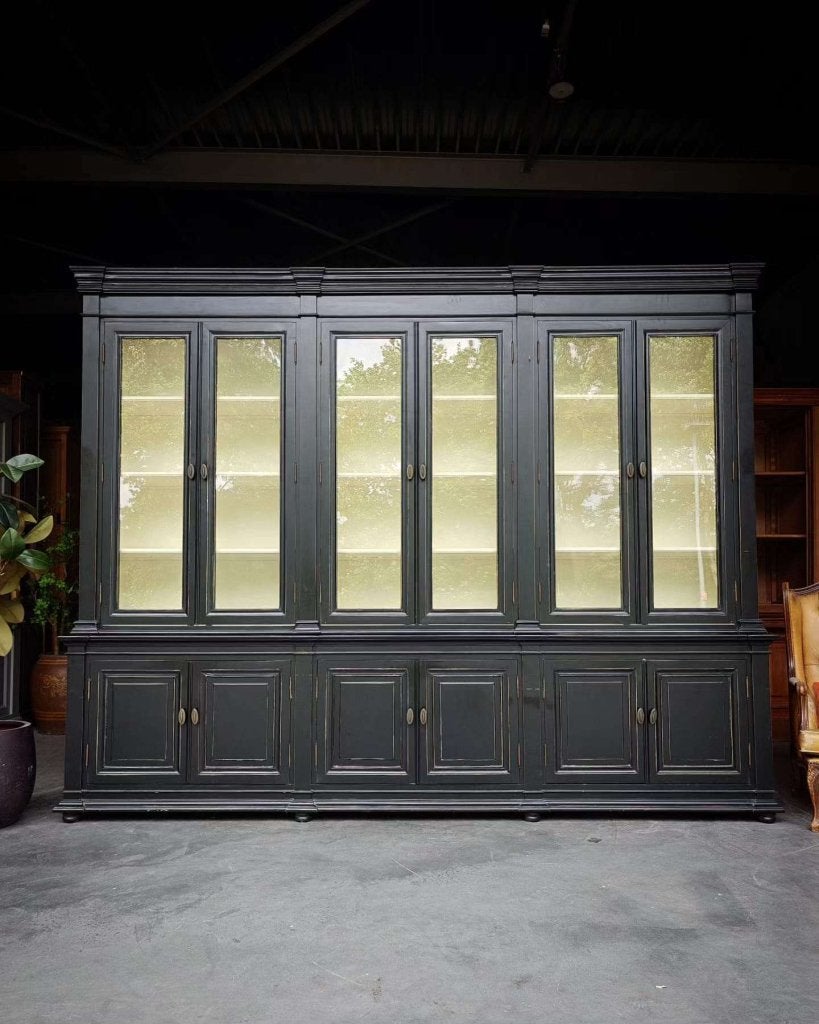 Prachtige chique winkelkast | 300cm brede wandkast #8081, Huis en Inrichting, Metaal, Gebruikt, Met deur(en), -