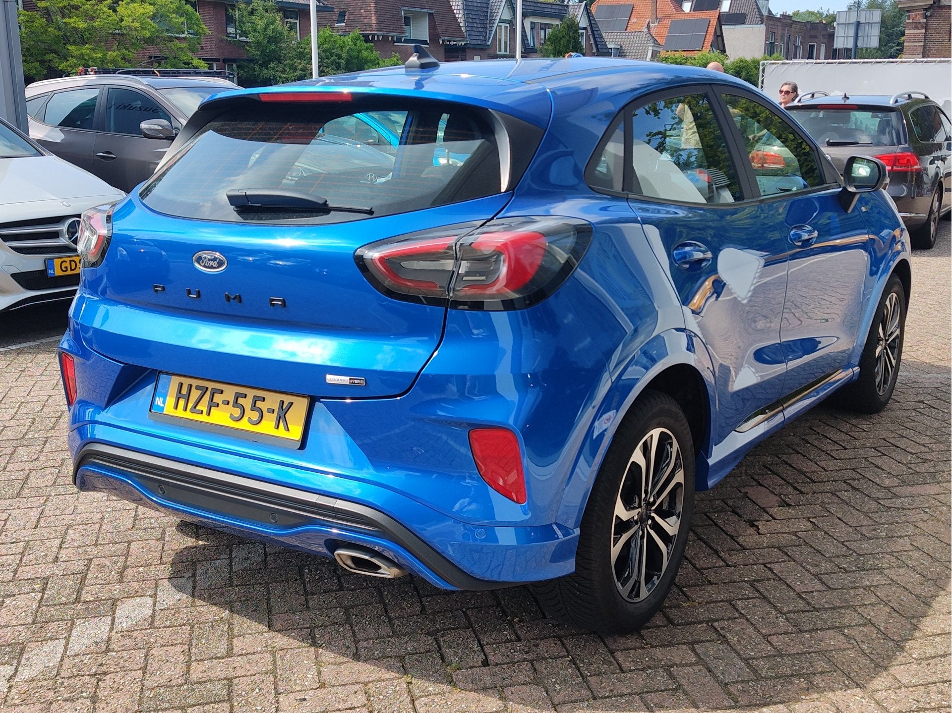 Ford Puma 1.0 ECOBOOST HYBRID ST-LINE Airco | Stoelverwarmin, 12 maanden, Blauw, Bedrijf, Handgeschakeld