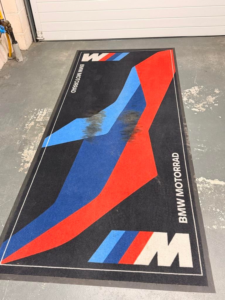 BMW Motorrad M Sport Vloermat Garage Mat, Motoren, Ophalen, Zo goed als nieuw