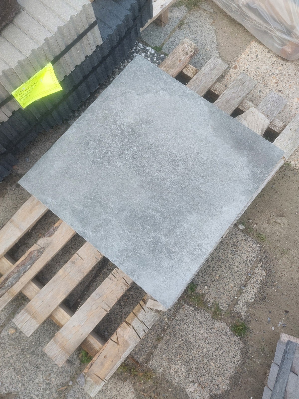 4 x 60x60x3 keramische tegel Marmo grey, Tuin en Terras, Ophalen, Nieuw, Keramiek, Terrastegels