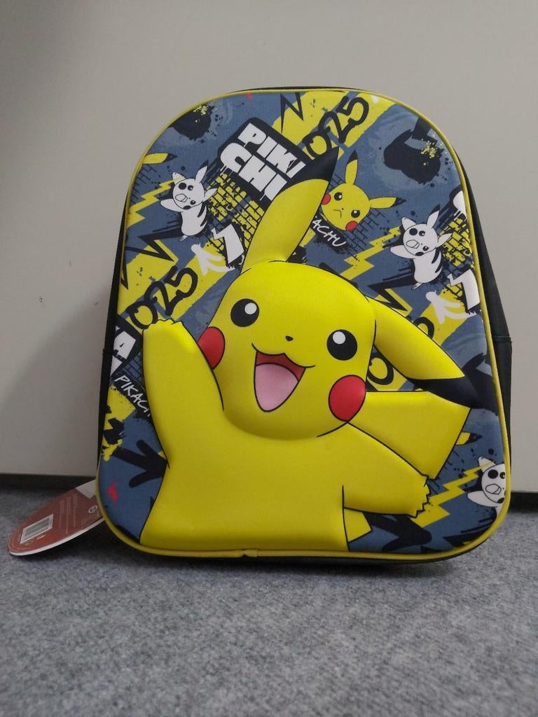 Zwarte Pokémon Pikachu rugtas - Nieuw met label, Overige merken, 25 tot 40 cm, Nieuw, Ophalen of Verzenden