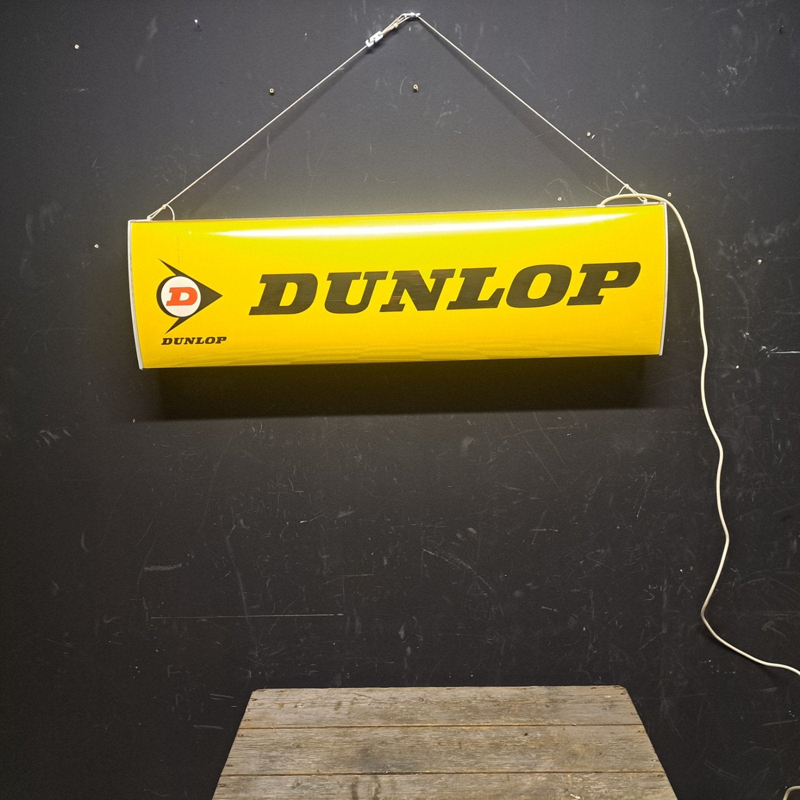 Dunlop Banden Vintage lichtbak, Ophalen, Gebruikt, Lichtbak of (neon) lamp