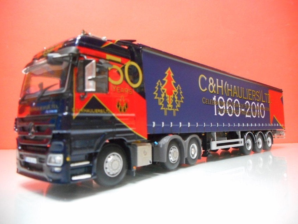 WSI MERCEDES ACTROS C&H HAULIERS 1960-2010 UK 10101, Ophalen of Verzenden, Nieuw, Bus of Vrachtwagen, Wsi