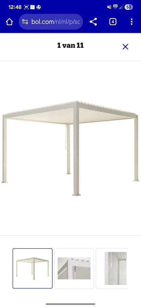 Sorara Mirador Tuinpaviljoen 3.6x3.6m - Nieuw in doos, Tuin en Terras, Overkappingen, Ophalen, Nieuw
