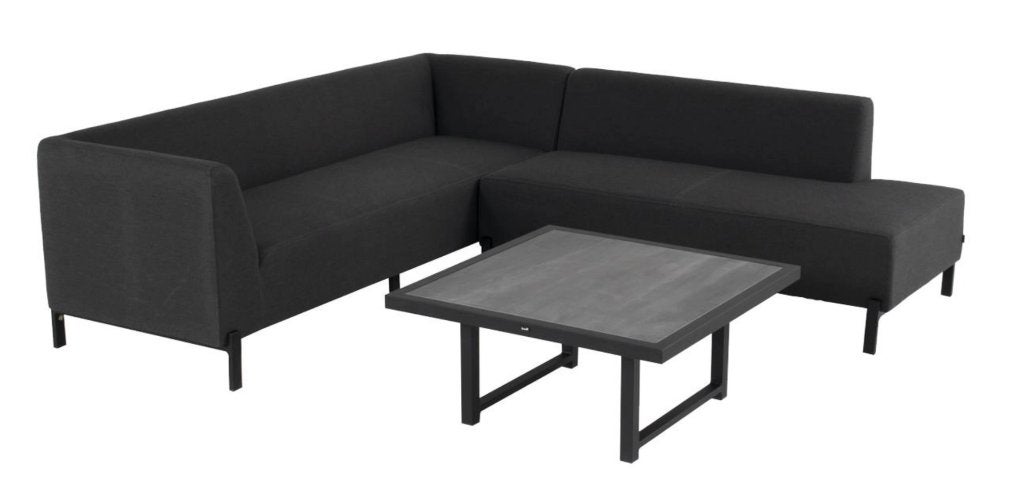 Loungeset Hartman Dion Corner Sofa Set Black, Hartman, 3 zitplaatsen, Hartman, Loungeset