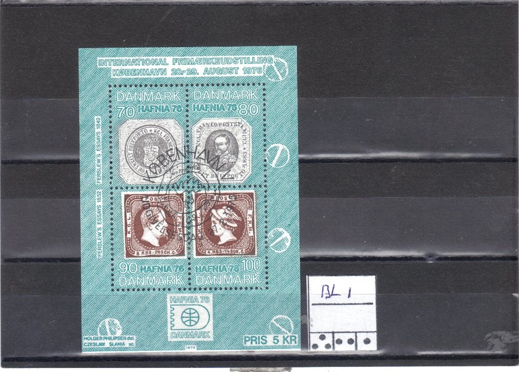 Denemarken Blok 1 gest, Ophalen of Verzenden, Denemarken, Gestempeld