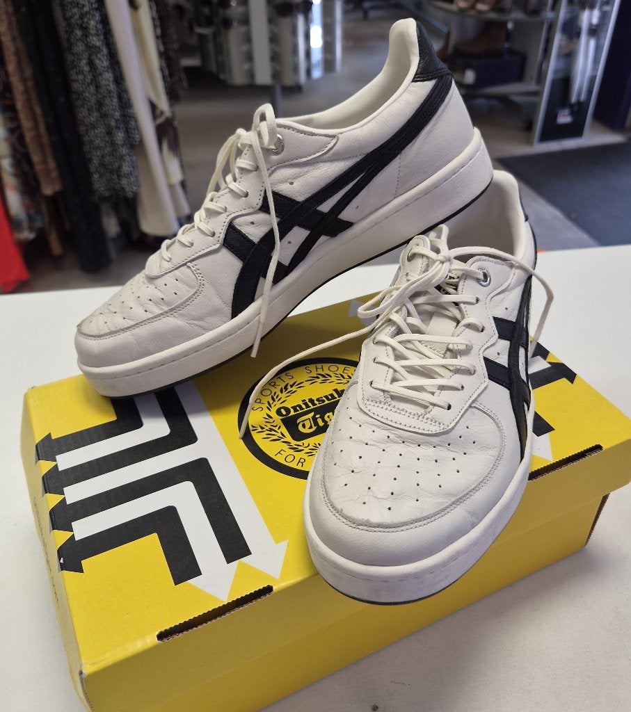 Onitsuka Tiger GSM SD Sneakers Maat 38 wit zwart leer 51579