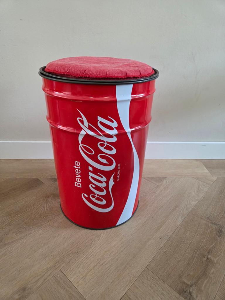 Mooie vintage Coca Cola ton, Ophalen, Huis en Inrichting
