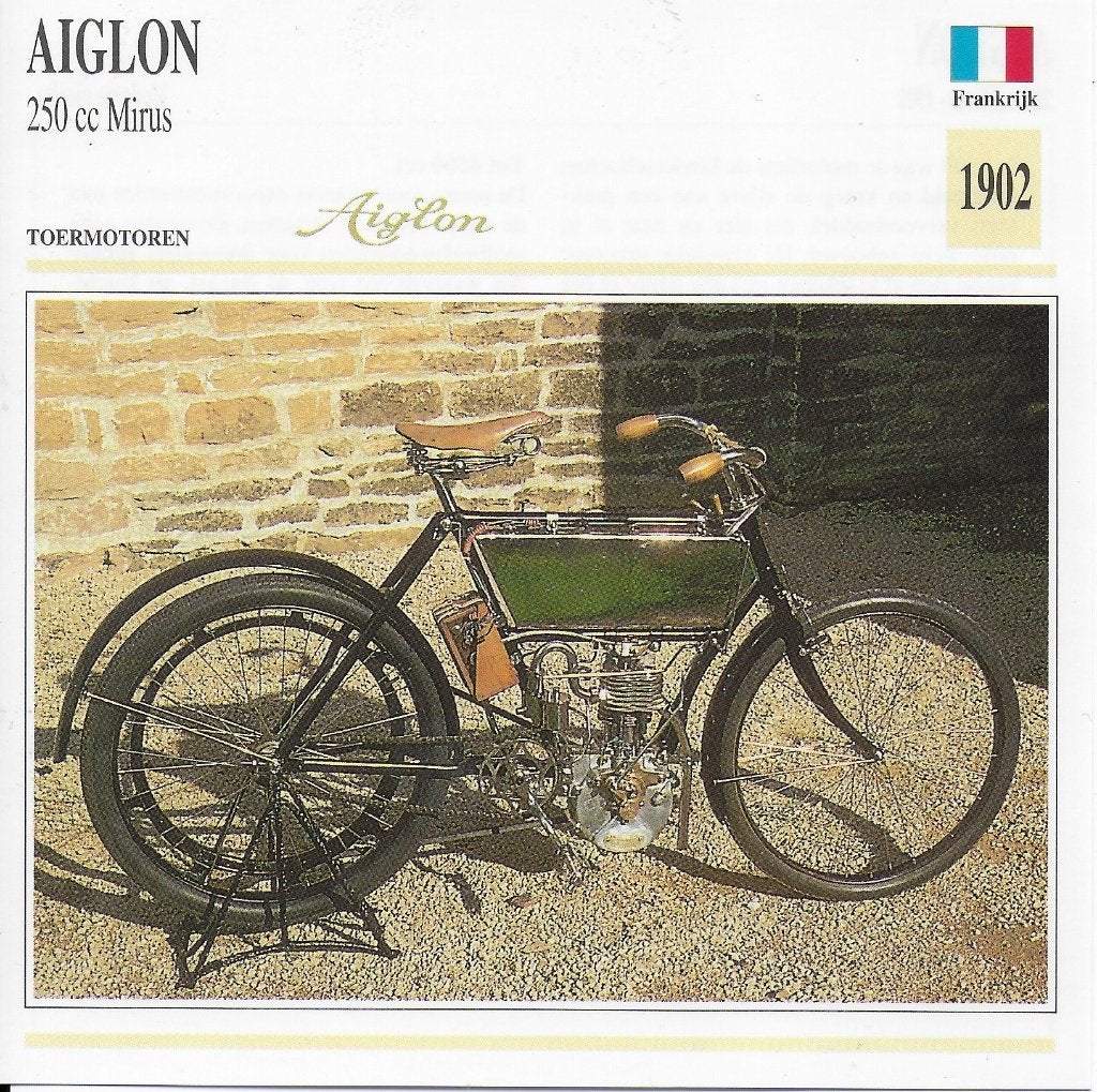 Ma-1034 motorkaart aiglon 250 cc mirus ( 1902 ), Ophalen of Verzenden, Zo goed als nieuw, Auto's
