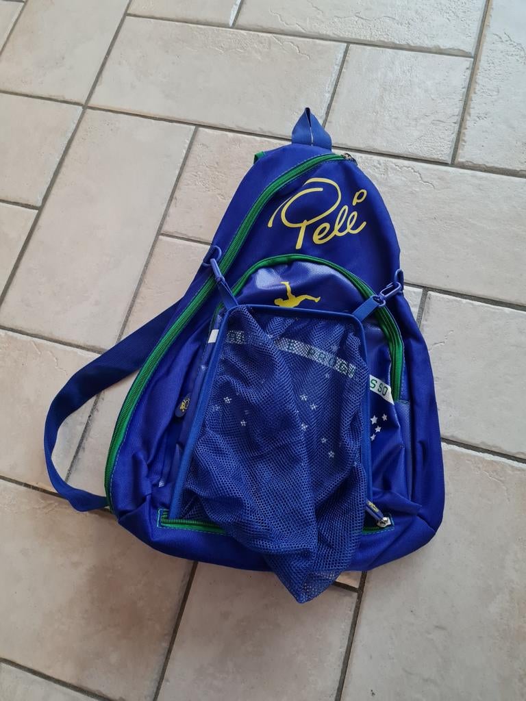 Pelé Sling Bag / Schoudertas - Blauw/Groen, Ophalen of Verzenden, Zo goed als nieuw
