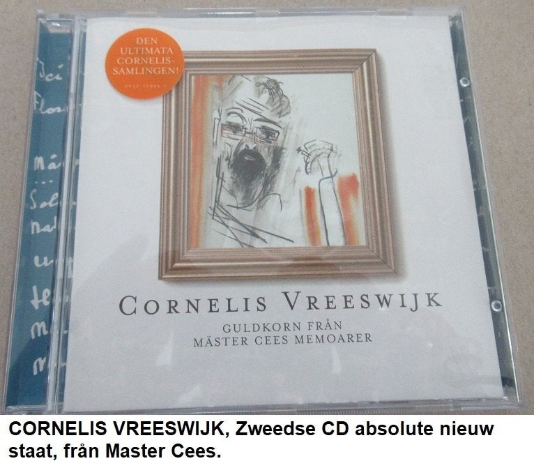 CORNELIS VREESWIJK, Zweedse CD Guldkorn Master Cees, Cd's en Dvd's, Ophalen of Verzenden, Zo goed als nieuw