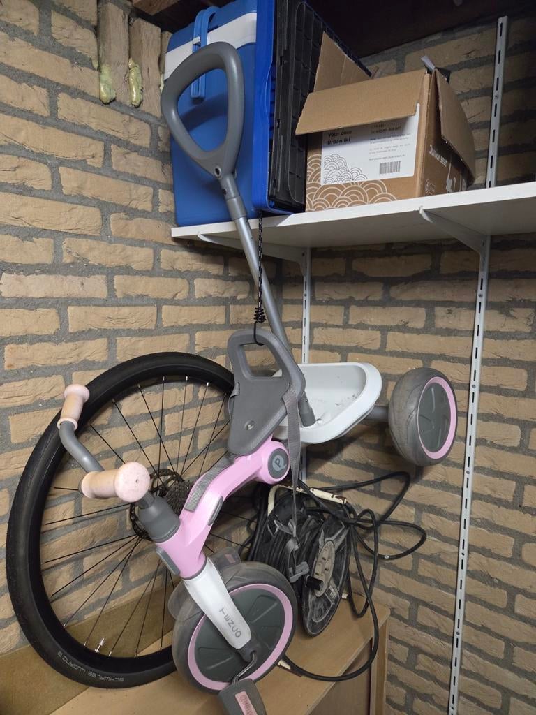 Compacte driewieler met duwstang en inklapfunctie, Ophalen of Verzenden, Gebruikt, TENZUO, Duwstang