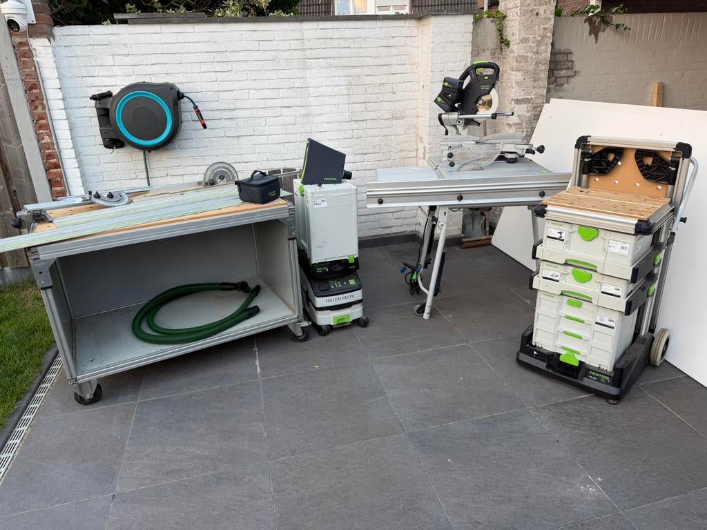 Festool zaagtafels en toebehoren set, Doe-het-zelf en Verbouw, Gereedschap | Zaagmachines, Ophalen, Overige typen, Zo goed als nieuw