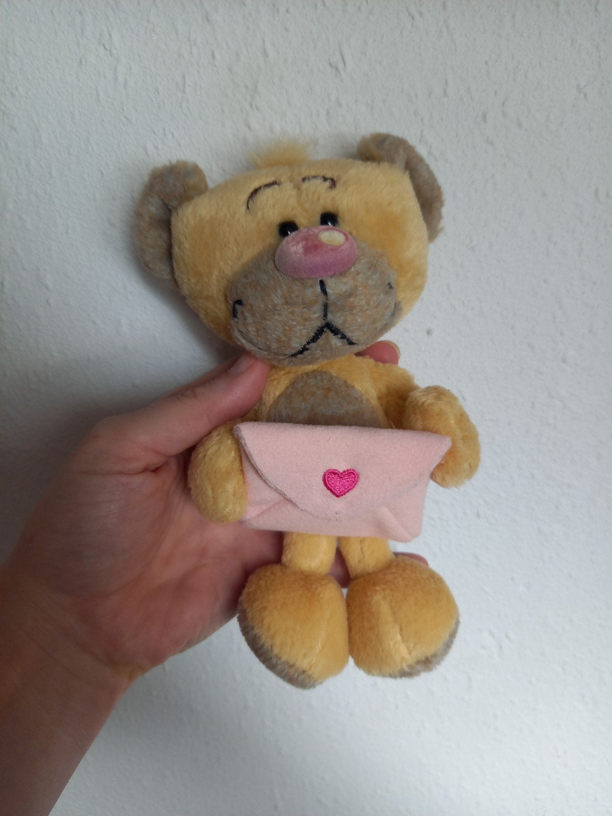 Vintage Diddle Pimboli knuffel met envelopje, Gebruikt, Overige merken, Beer, Ophalen of Verzenden