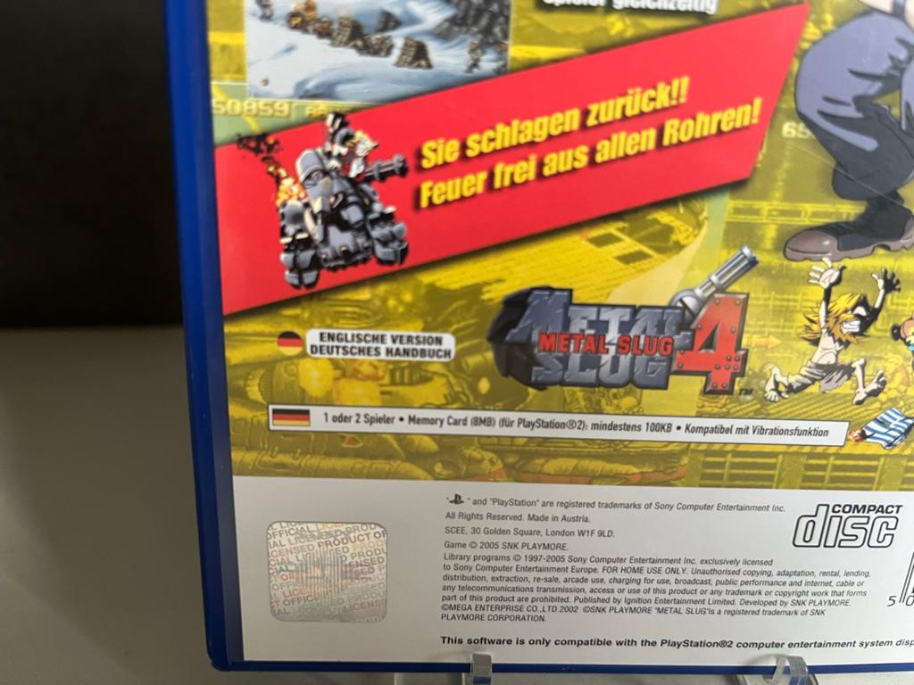 Metal Slug 4 - PlayStation 2 (PS2) - Klassieke Actiegame, Avontuur en Actie, Z, P, O