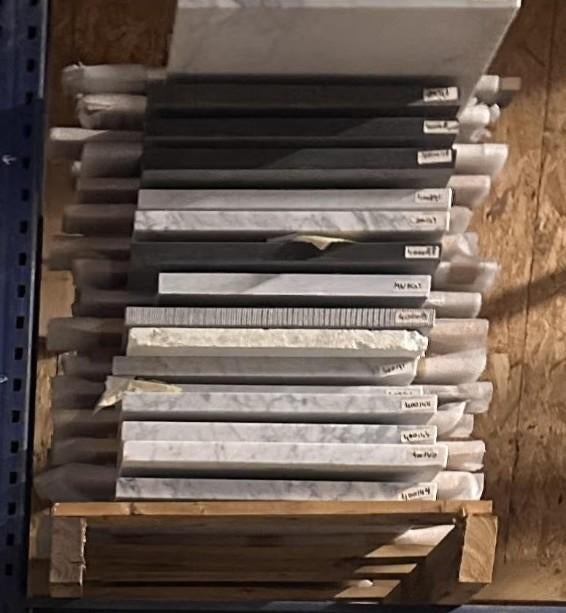 Natuursteen bladen / platen 51cm breed, 3cm dik, Doe-het-zelf en Verbouw, Platen en Panelen, Ophalen, Nieuw, Overige materialen