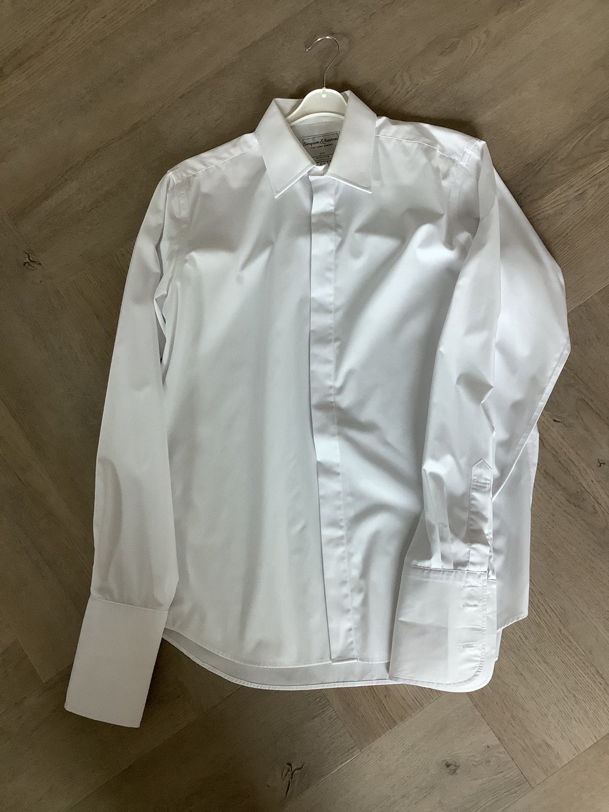 Simpson en Ruxton pverhemd Royal clasic  Wit mt 41 nieuw, Verzenden, Nieuw, Wit, Ivoor of Crème, Trouwpak