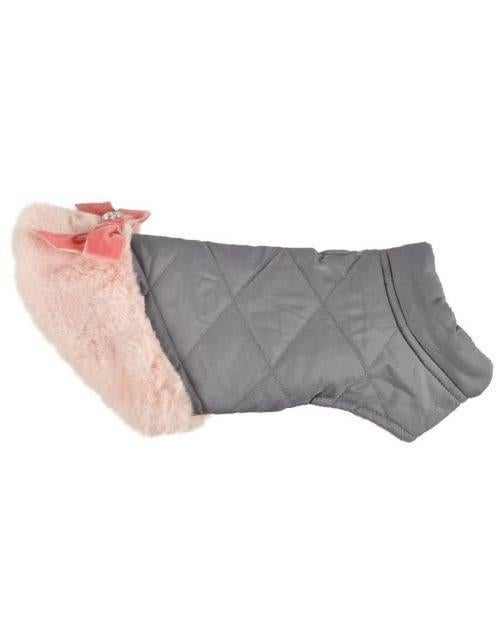 Flamingo Hondenjas Valentina Grijs‍‍‍🐶30cm Splinternieuw🐶, Dieren en Toebehoren, Hondenkleding, Nieuw, Hondenjas, Ophalen