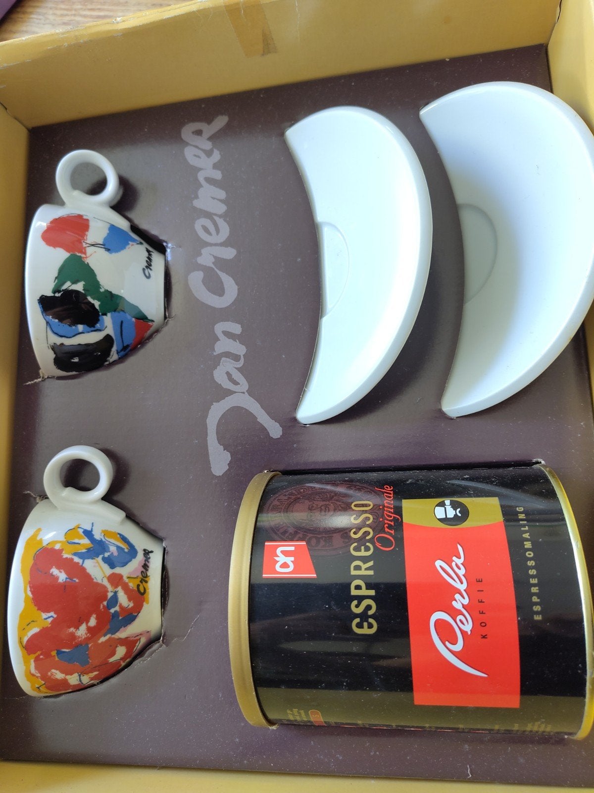 Jan Cremer Collection Espressokopjes met schotels, Ophalen, Vintage, Nieuw, Kop(pen) en/of Schotel(s)