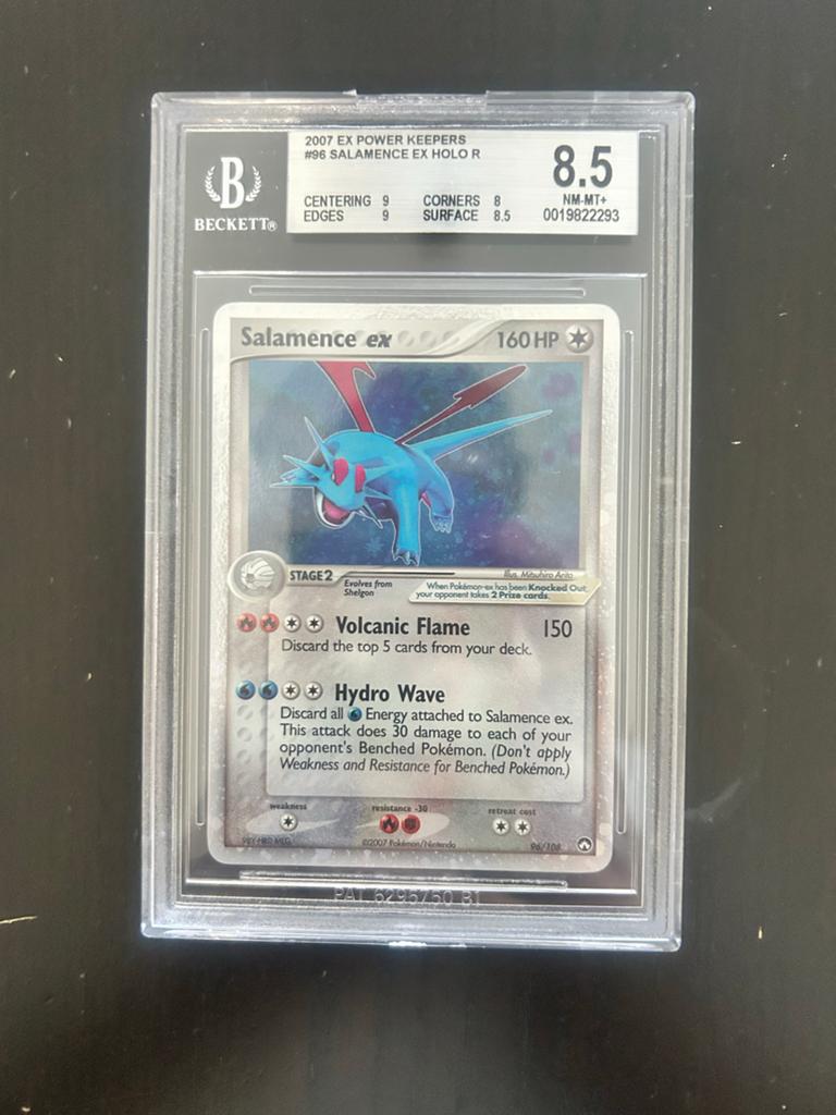 Salamence ex Holo R #96 2007 EX Power Keepers BGS 8.5, Ophalen of Verzenden, Zo goed als nieuw, Losse kaart