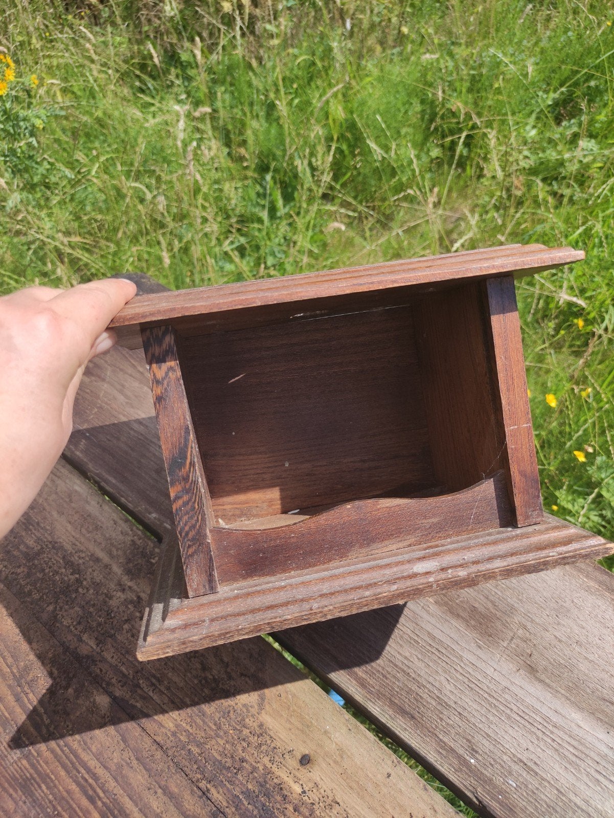 Houten stoofje - Vintage decoratie, Ophalen of Verzenden