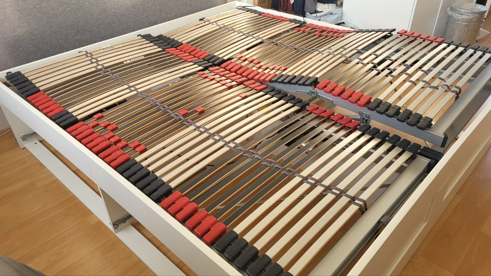 Elektrisch verstelbare lattenbodems 180x200 (2x90), Ophalen, Tweepersoons, 180 cm, 200 cm
