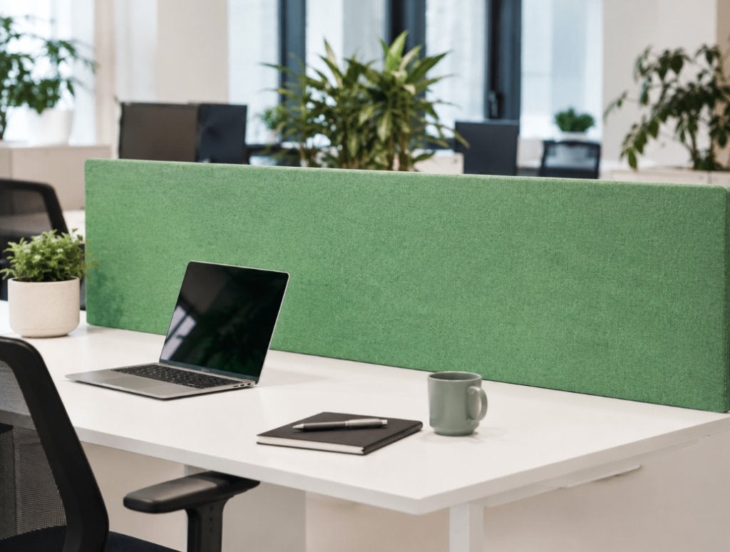 Outlet: Akoestisch bureaupaneel groen 160 x 50 cm, Ophalen of Verzenden, Zo goed als nieuw, Overige typen