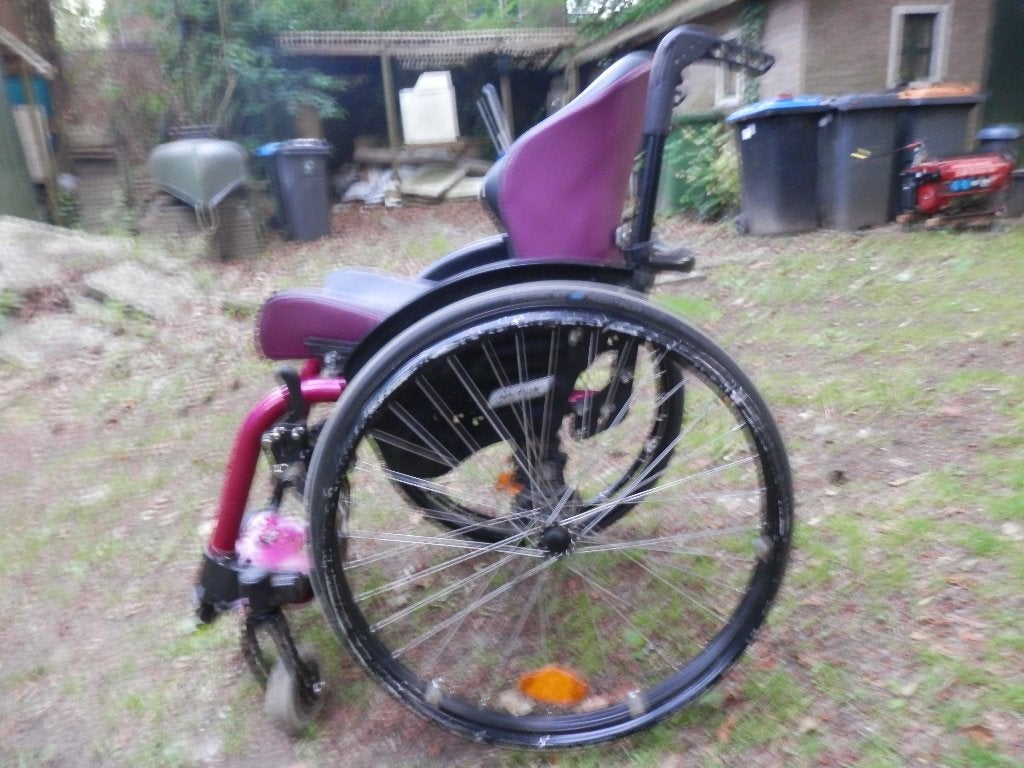 Rolstoel  Paars, Ophalen, Gebruikt, Duwrolstoel