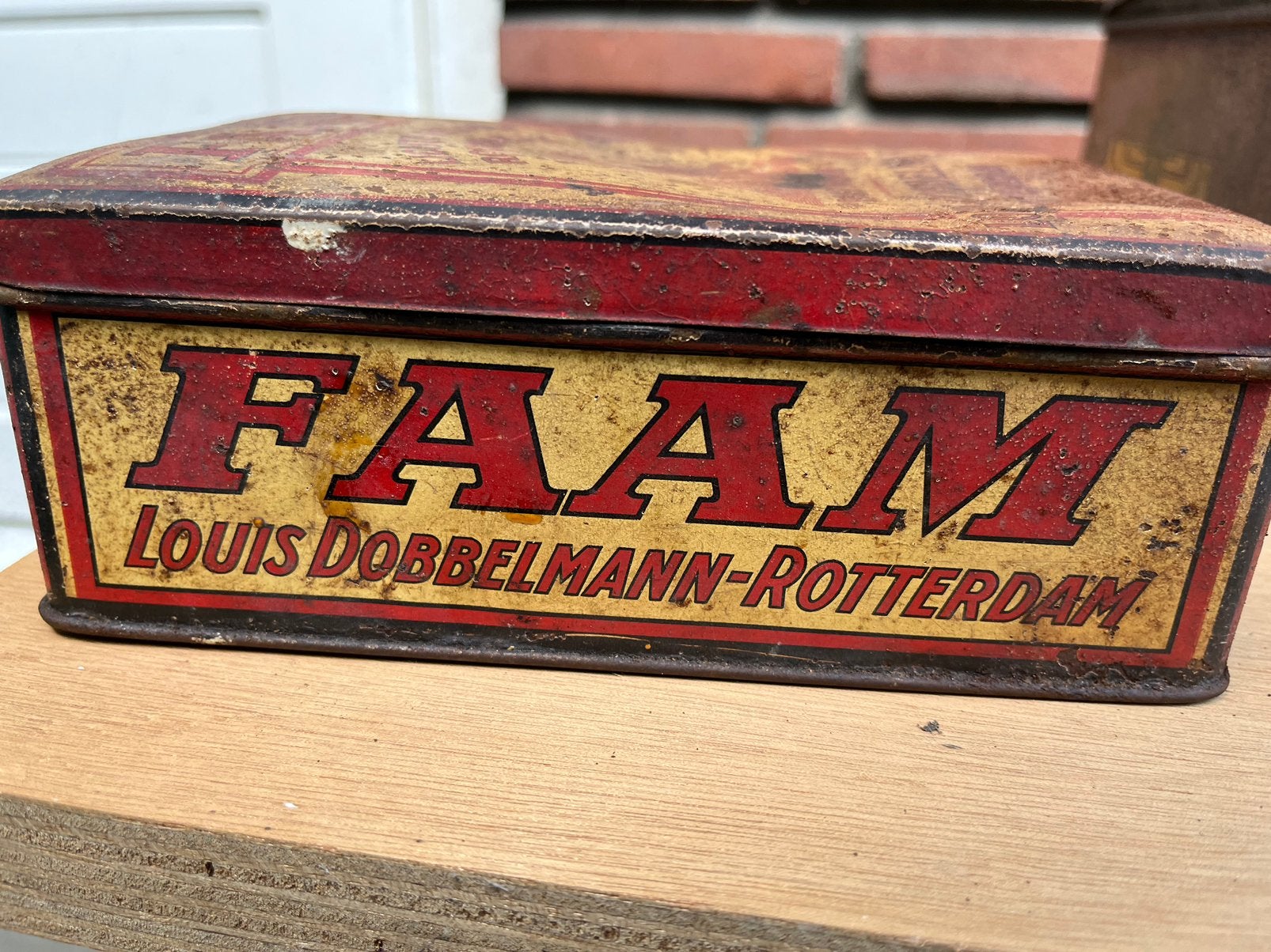 3 Vintage Blikken Faam Douwe Egberts, Verzamelen, Blikken, Ophalen, Gebruikt, Overige, Douwe Egberts