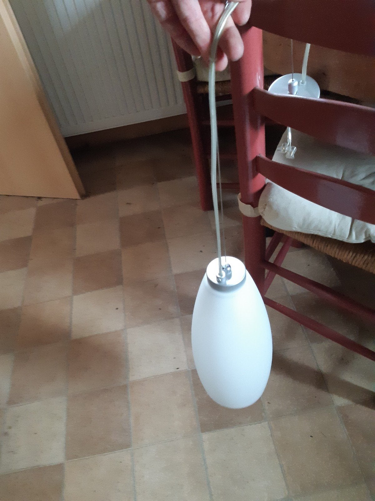 2 hanglamp Campana, Ophalen