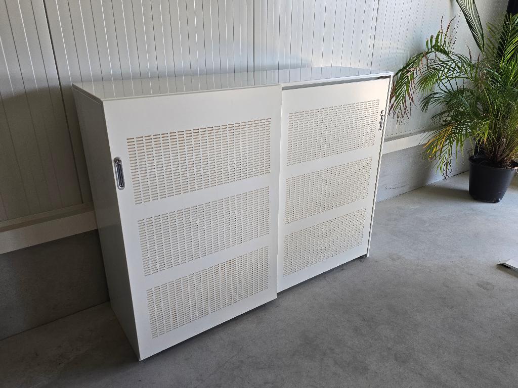 Akoestische kast archiefkast vepa 160x120x46 cm wit, Huis en Inrichting, Kasten | Roldeurkasten en Archiefkasten, 100 tot 150 cm