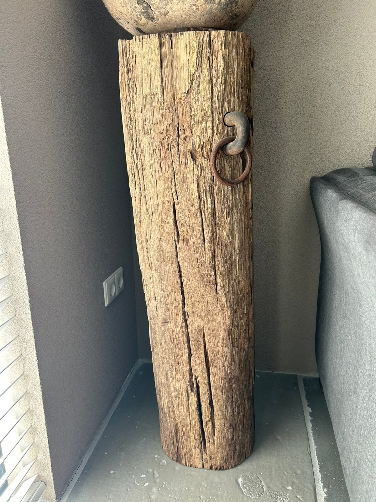 Meerpaal met ring, Huis en Inrichting, Ophalen, Zo goed als nieuw