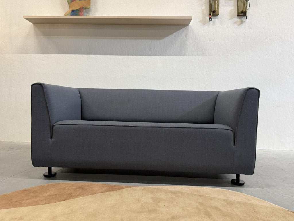 Nieuw Gelderland 4800 Bank 2,5 zits Rime stof blauw 190, 150 tot 200 cm, Ophalen of Verzenden, Rechte bank, Info@gelderlanddesign.com