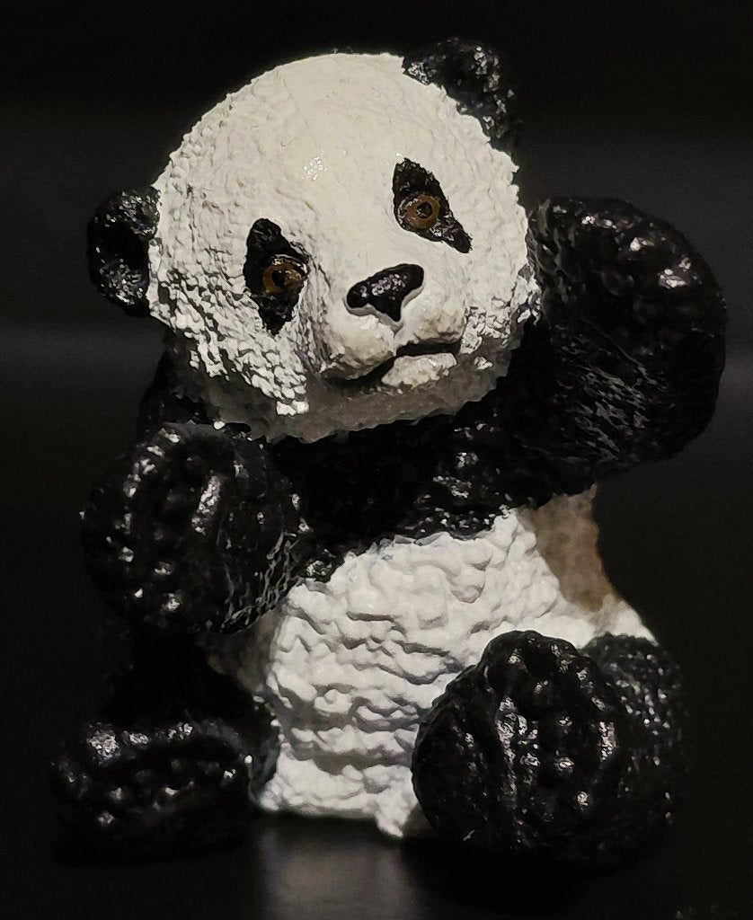 schleich baby panda repaint "Bao Bao", Ophalen of Verzenden, Zo goed als nieuw, Wild dier, Beeldje of Figuurtje