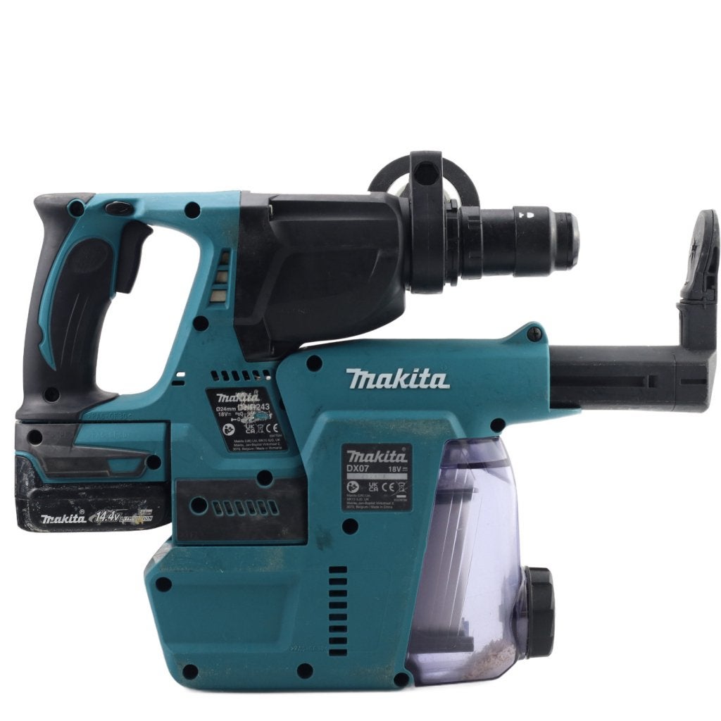 Makita DHR243 + Hepa Filter + 2 Accu's (2024), Makita, Zo goed als nieuw, Support@makita.com, Makita Corporation, 3-11-8, Sumiyoshi-cho, 
Anjo, Aichi 446-8502
Japan