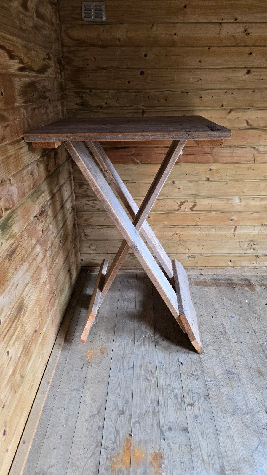 Steiger Houten klaptafel - opknapper 80x80x110, Ophalen, Gebruikt