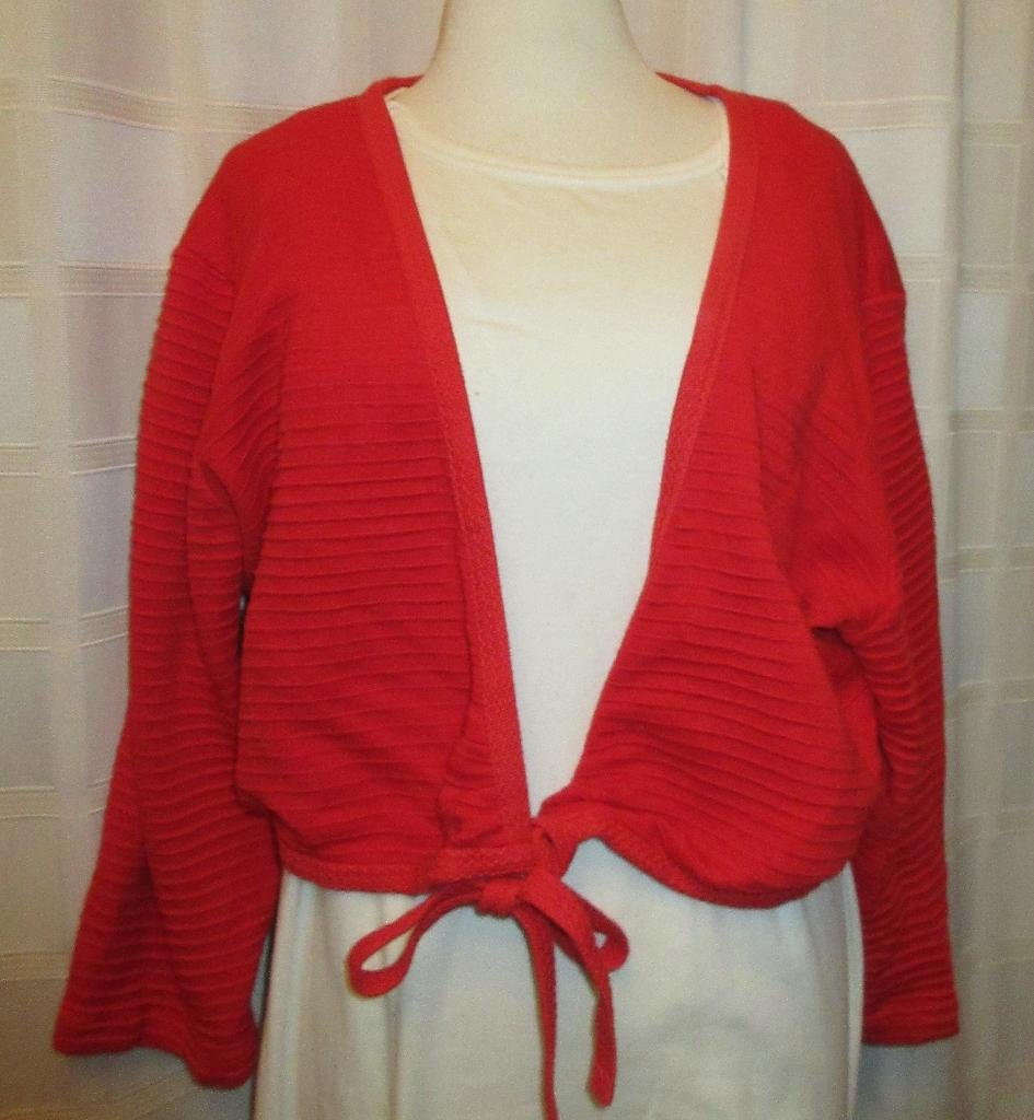 Rode bolero Maat 48 van merk Carol Sophie nr A28, Maat 46/48 (XL) of groter, Ophalen of Verzenden, Zo goed als nieuw, Carol Sophie