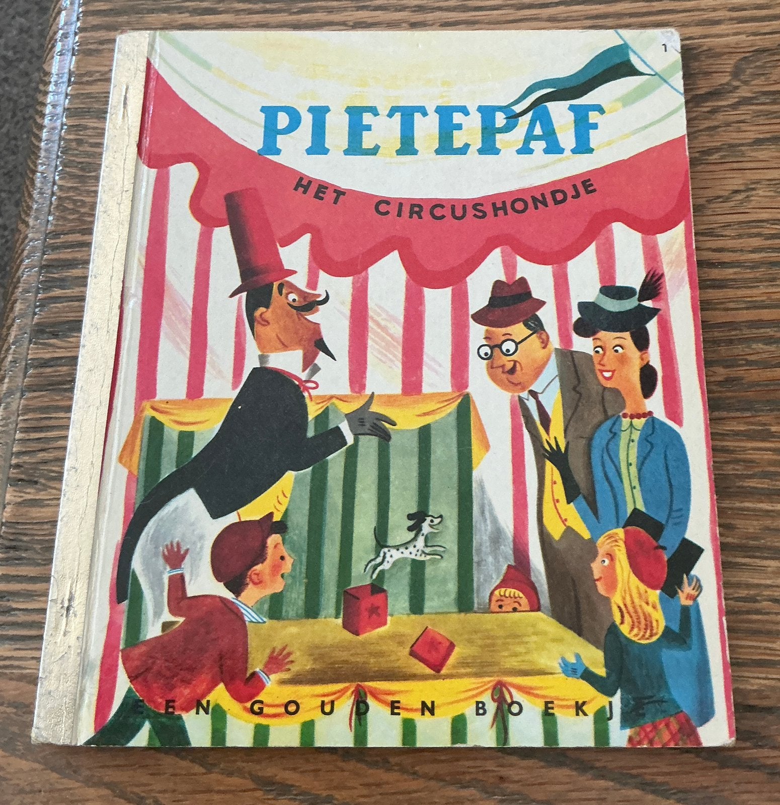 OUD GOUDEN BOEKJE PIETEPAF HET CIRCUS HONDJE, Gelezen, Fictie algemeen, Jongen of Meisje, Gouden boekje